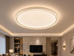 Modern 500mm Gold and Black Ceiling Flush Lights.