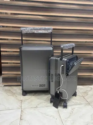 Premium Aluminum Carry-on Luggage Set (2-in-1) With Usb Charging Port