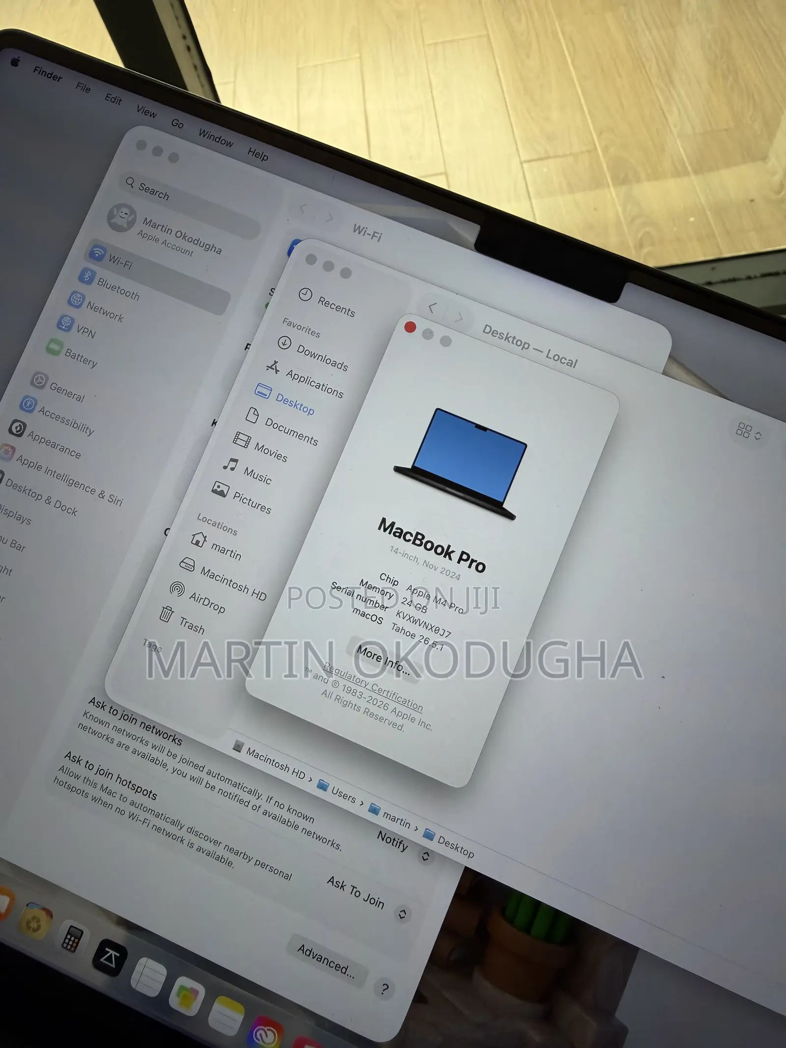 Laptop Apple MacBook Pro 2024 M4 Pro 24GB Apple M4 Pro SSD 512GB
