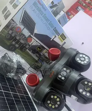 3-Lens Rotating 360 4g Solar Powered Outdoor Security CCTV Camera