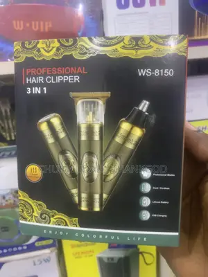 Ws- 8150 Professional Hair Clipper/ Trimmer- 3 in 1