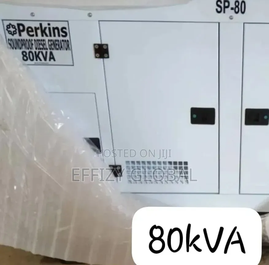 Original Perkins England 80kva Soundproof Diesel Generator 100% Copper