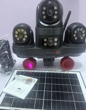 3 Lens Lens 4g Solar CCTV Camera – Wireless Outdoor PTZ Security