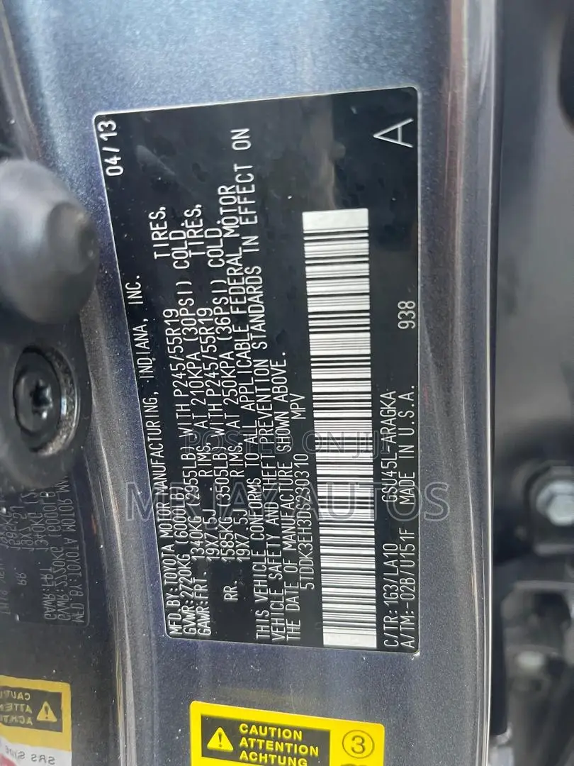 Toyota Highlander 2013 Gray