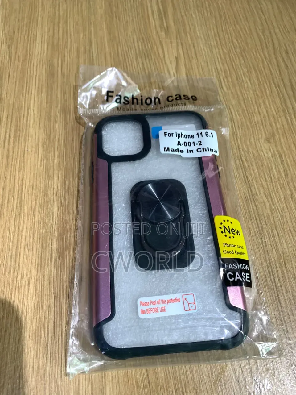 iPhone 11 6.1" Clear Ring Stand Case