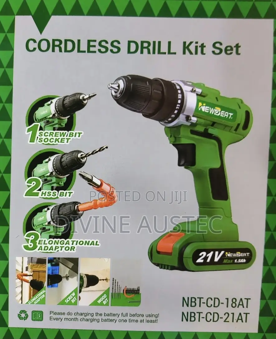 Cordless Drill Kit Set
