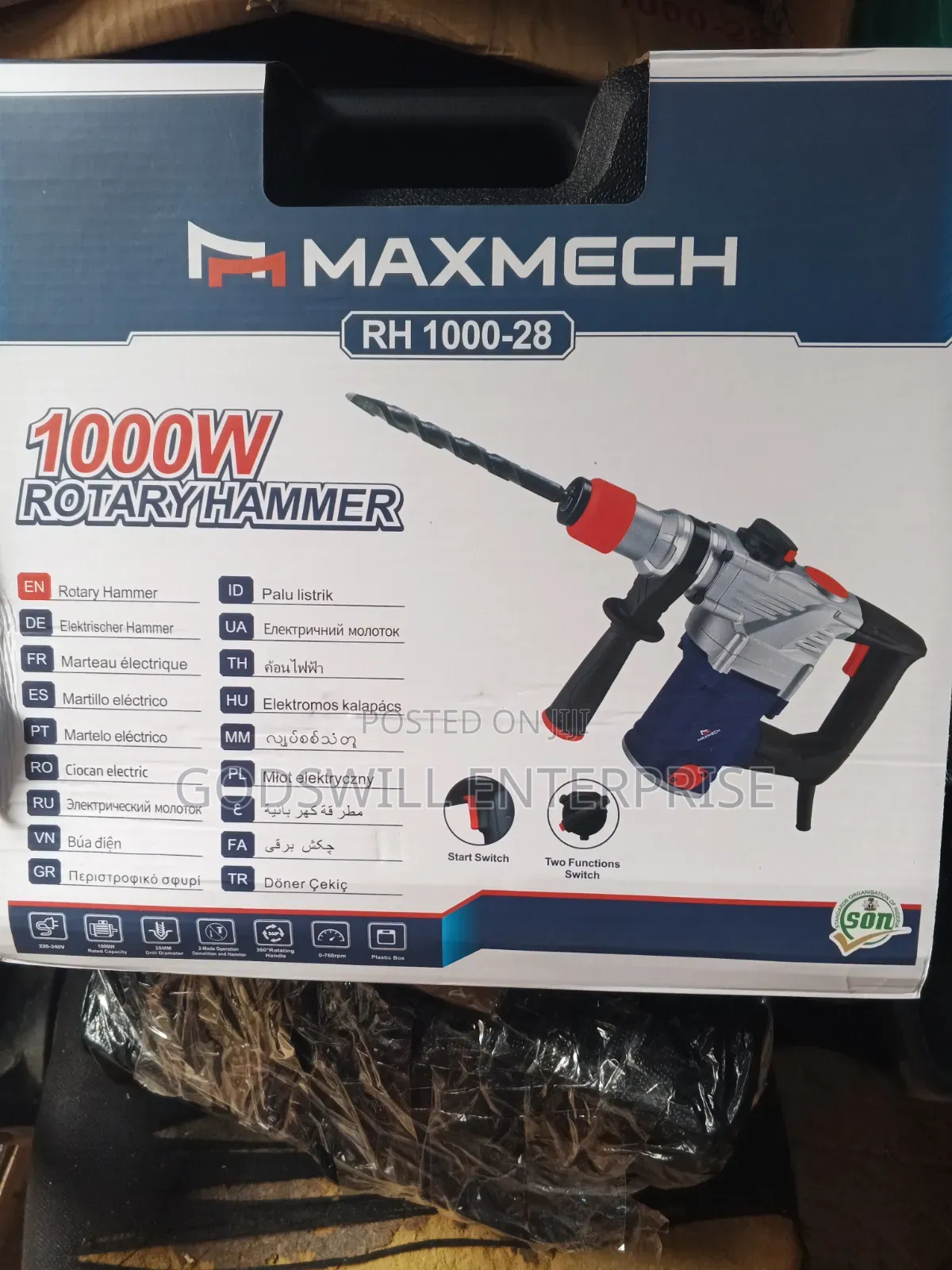 Rotary Hammer 1000w