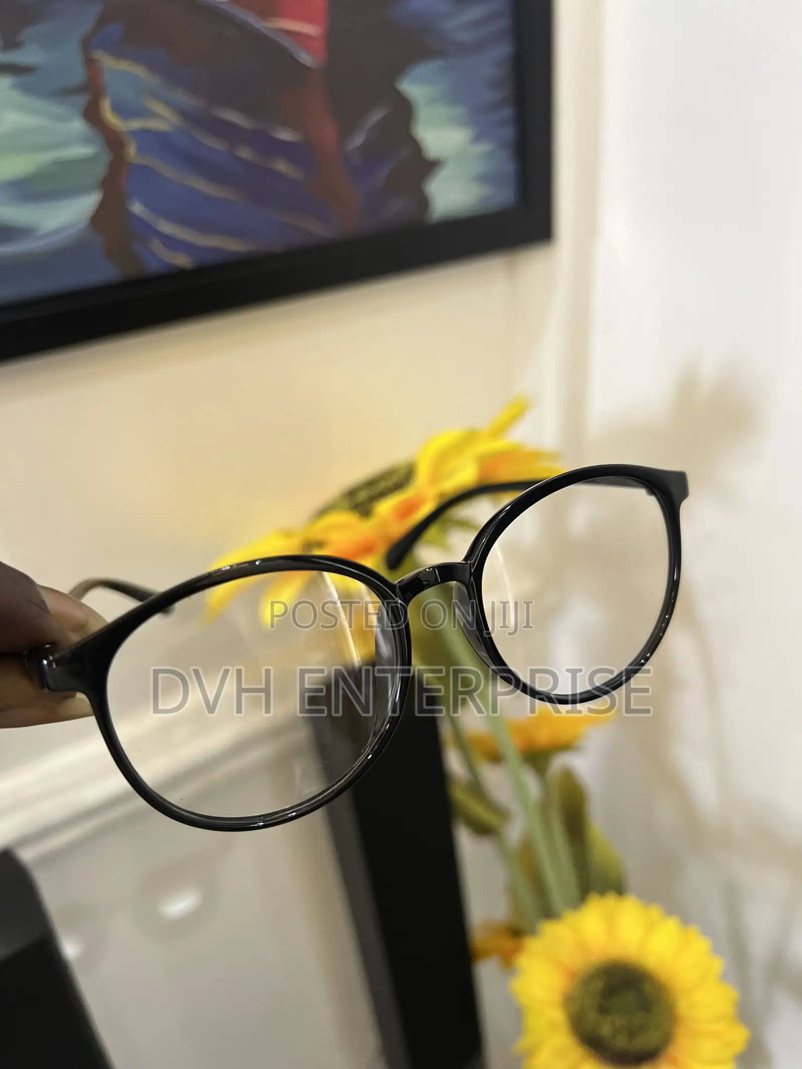 Black Reading Glass With Anti Blue Light Protect
