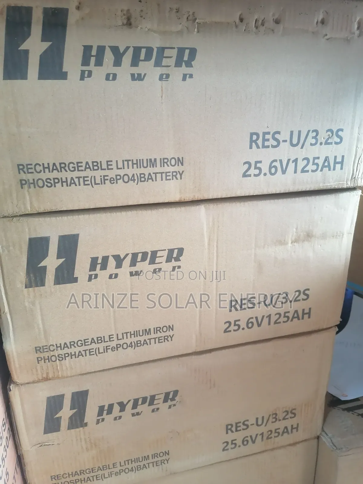 Hyper Lithium Ion Battery 3.2kwh 25.6v