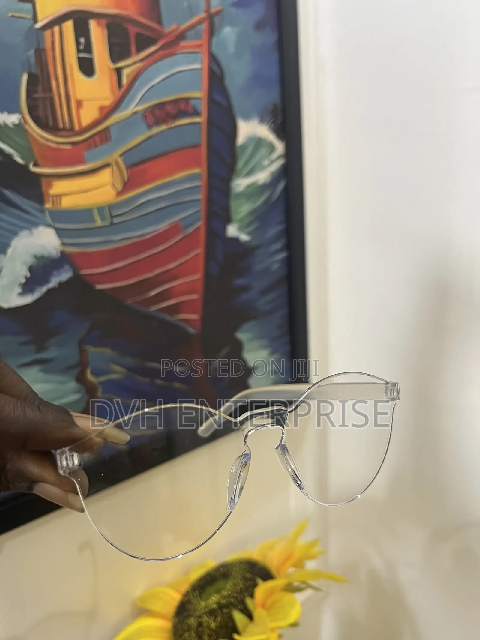 Flat Top Crystal Cat Eye Glasses