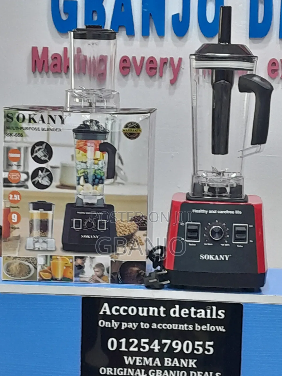 Sokany Multipurpose Blender
