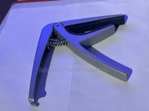 Trigger Guitar Capo With Spring Clamp and Bridge Pin Remover - Silver