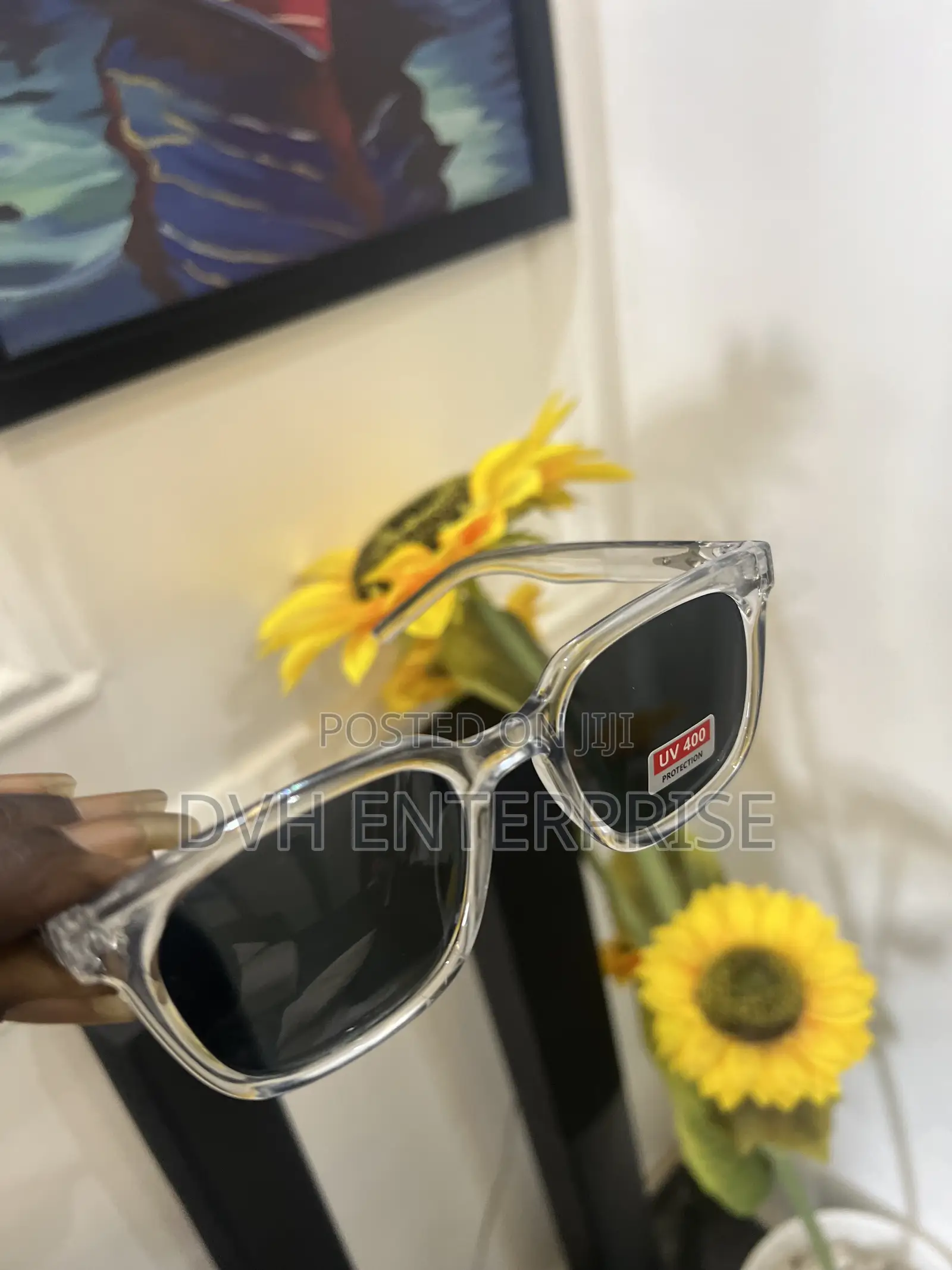 Crystal Frame Uv 400 Protection Sunglasses
