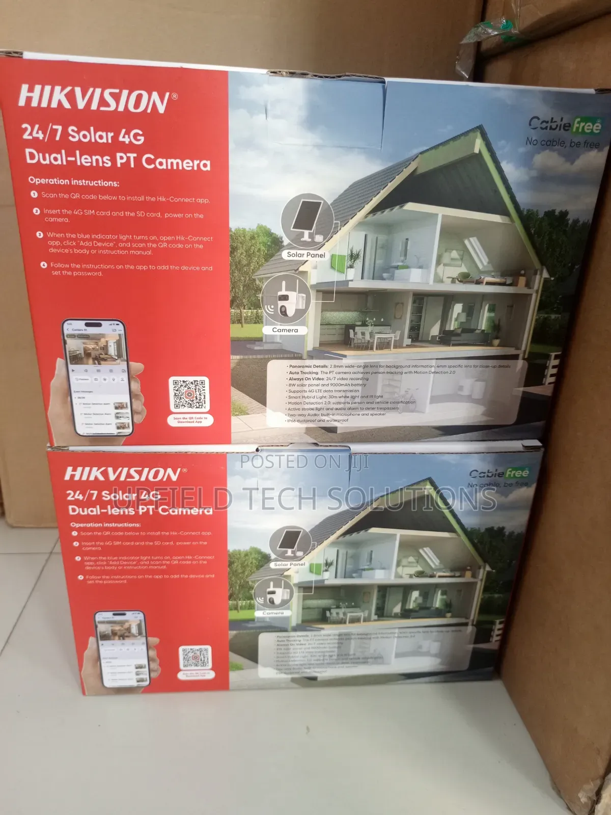 4g Dual Lens Solar Pt Camera
