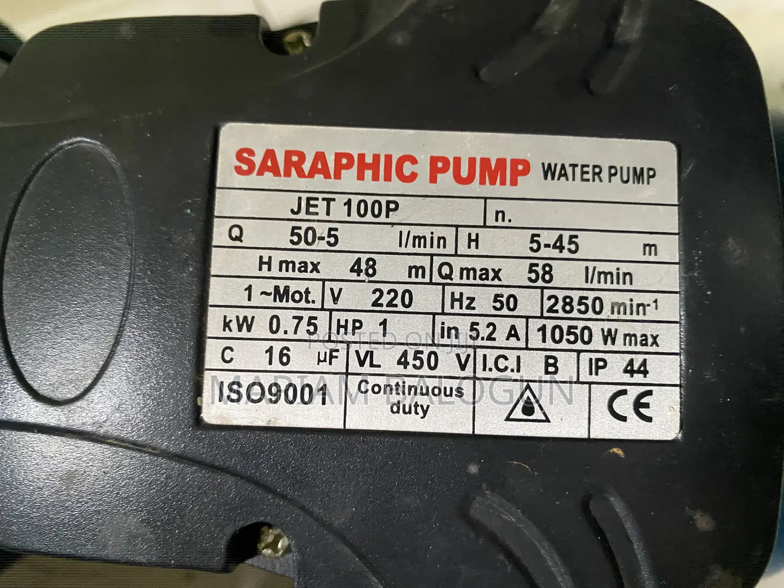 Water Pumping Machine