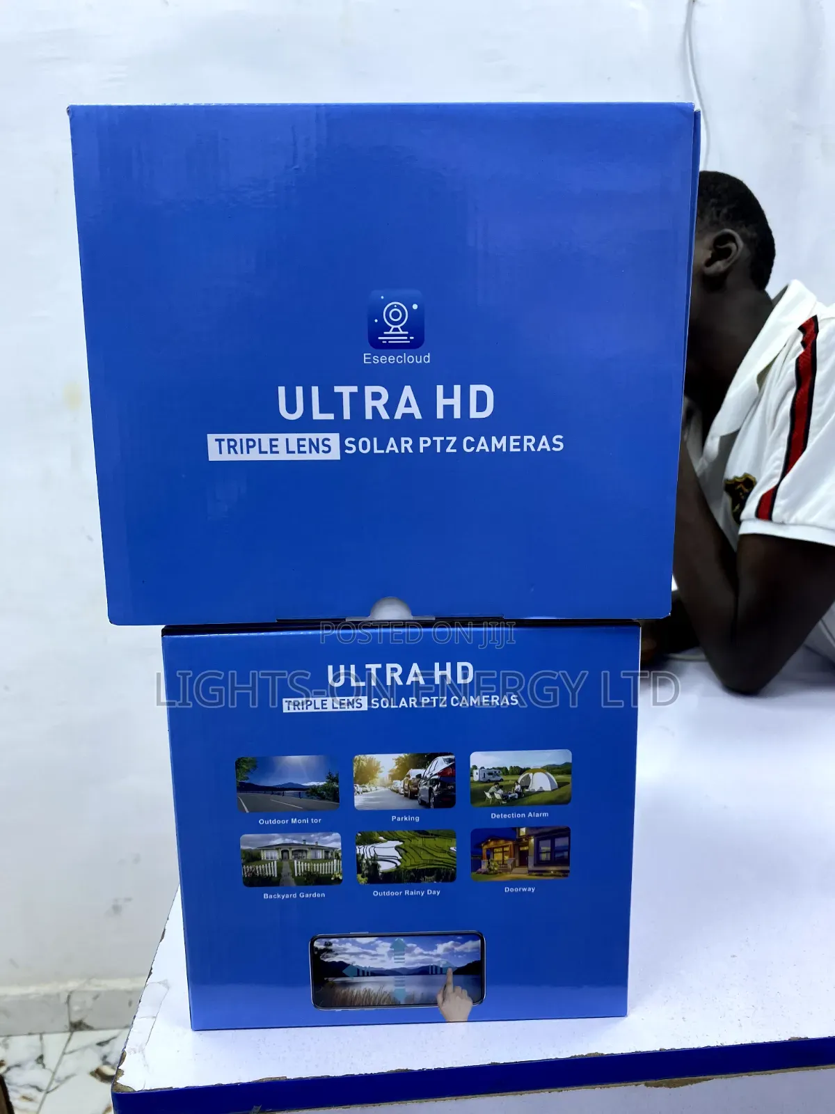 3 Lens Es30 Solar CCTV Camera