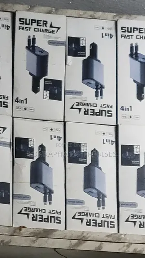 Super Fast Charge 4 in 1 Car Charger