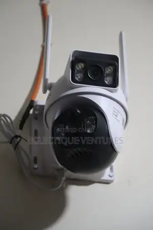 Solar Powered 360° Dual-Lens Wi-Fi Smart Security Camera –