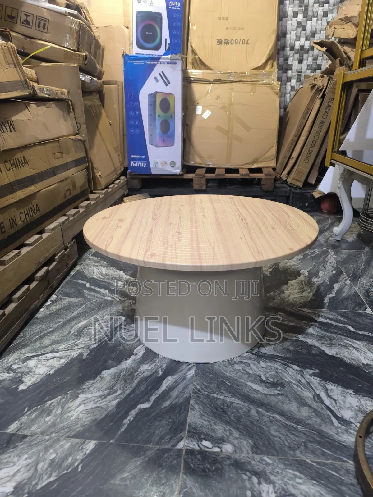 Wooden Top Two in One Center Table