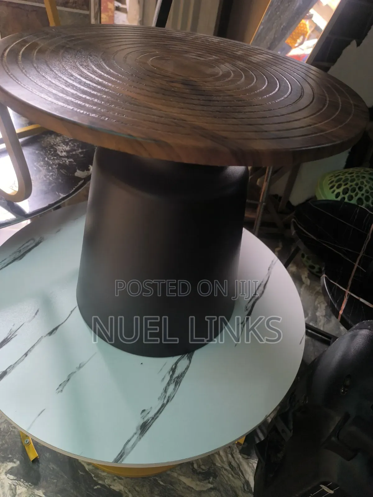 Wooden Top Two in One Center Table