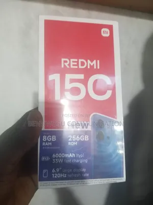 New Xiaomi Redmi 15C 4G 256 GB Black