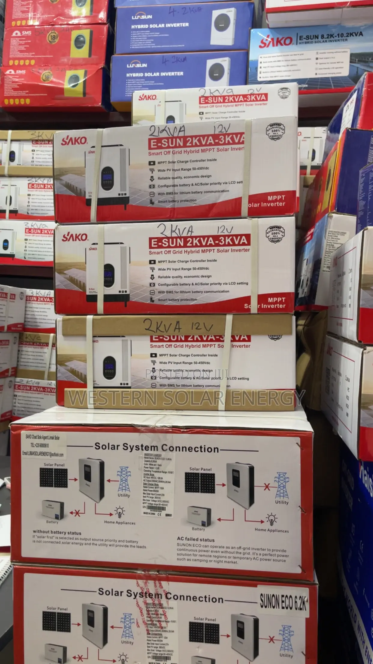 Sako 2kva 12v Hybrid Inverter