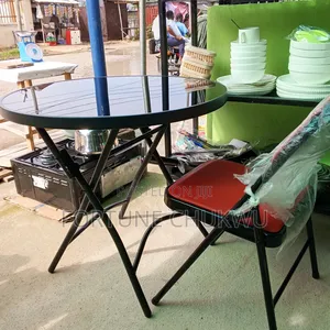 I Pic of 60 Cm Table and Red Chair