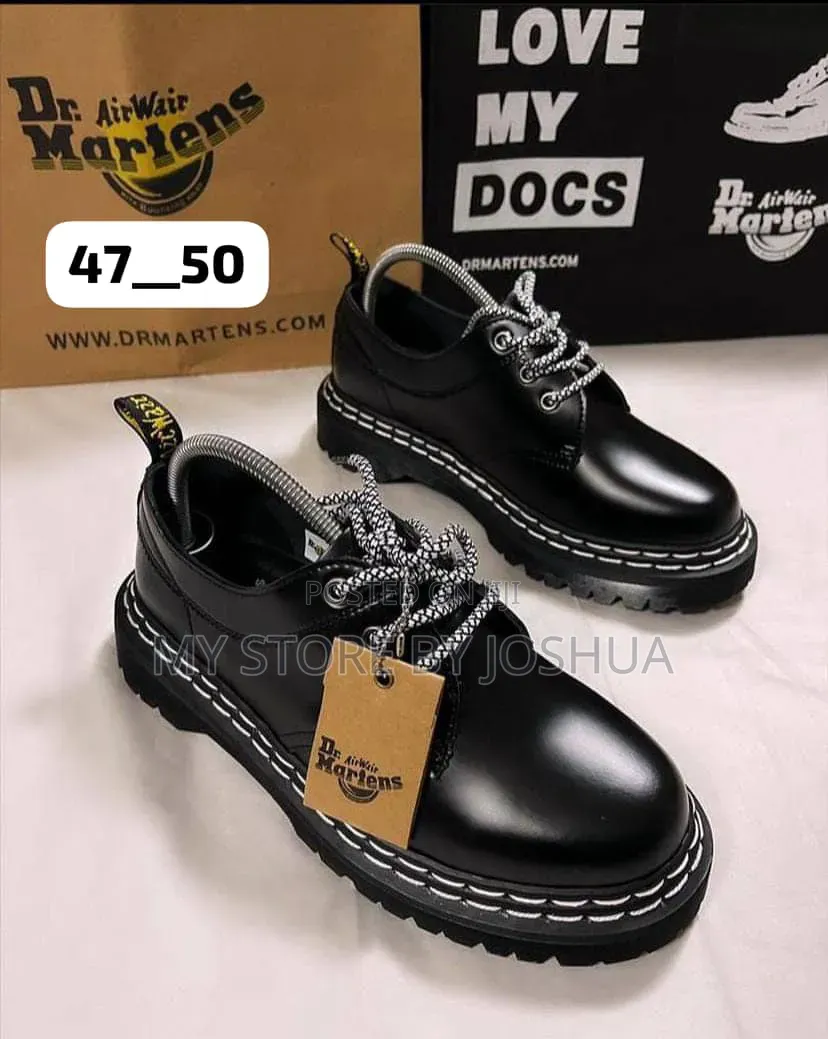 Dr. Martens 8053 Quad Platform Shoe "Black Smooth"
