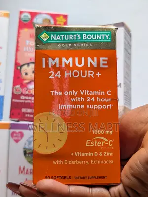 Nature's Bounty Immune 24hr+ Vitamin C D Zinc - Cold Flu Defense