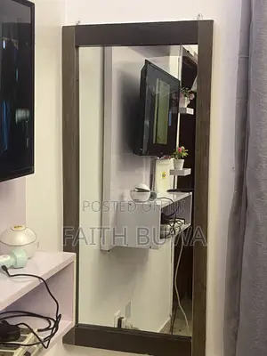 Brown Wooden Edge Mirror