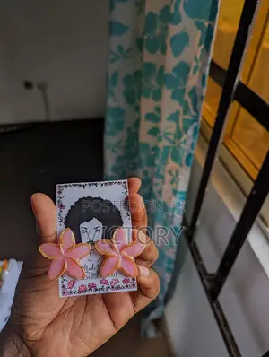 Earrings- Handmade Pink Star Earrings