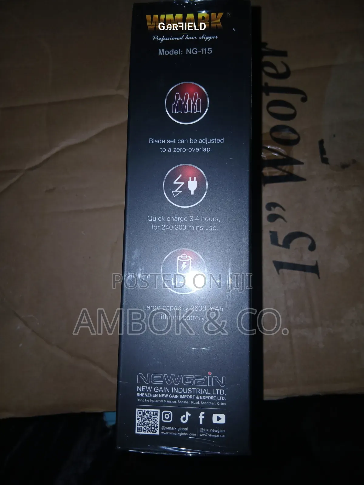 Wmark Rechargeable Hair Clipper With Led Display