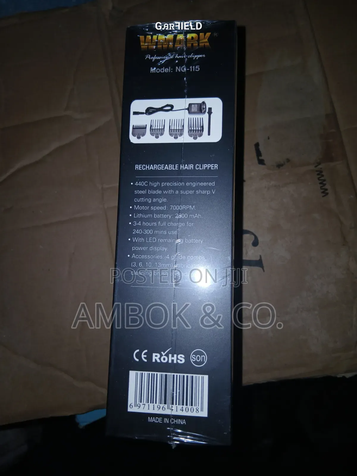 Wmark Rechargeable Hair Clipper With Led Display