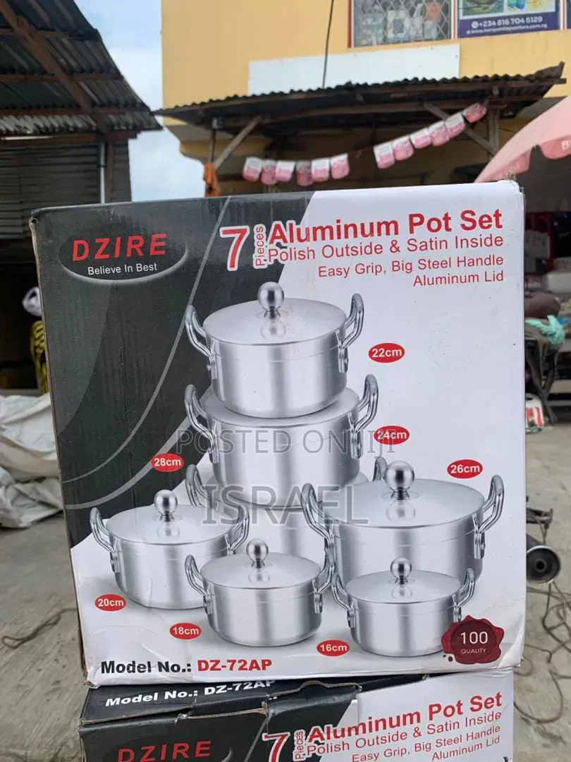 7pcs Aluminium Pot