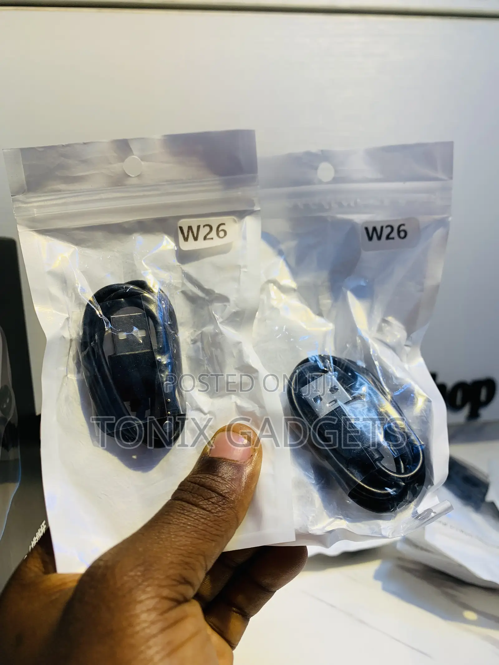 W26 Smart Watch Magnetic Charging Cable.