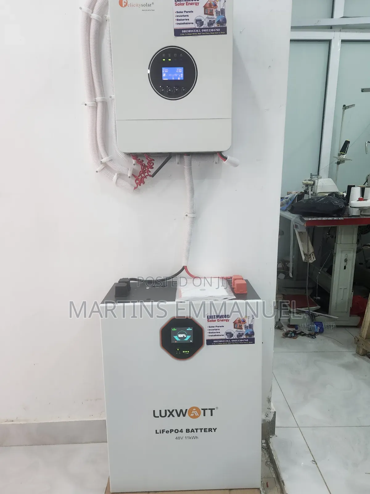 11kwh Lithium Battery / 6kva Inverter System