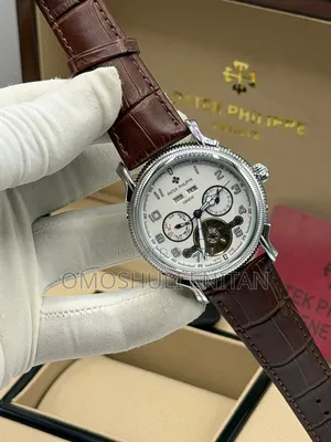High Quality Patek Phillipe Leather Strap Watch