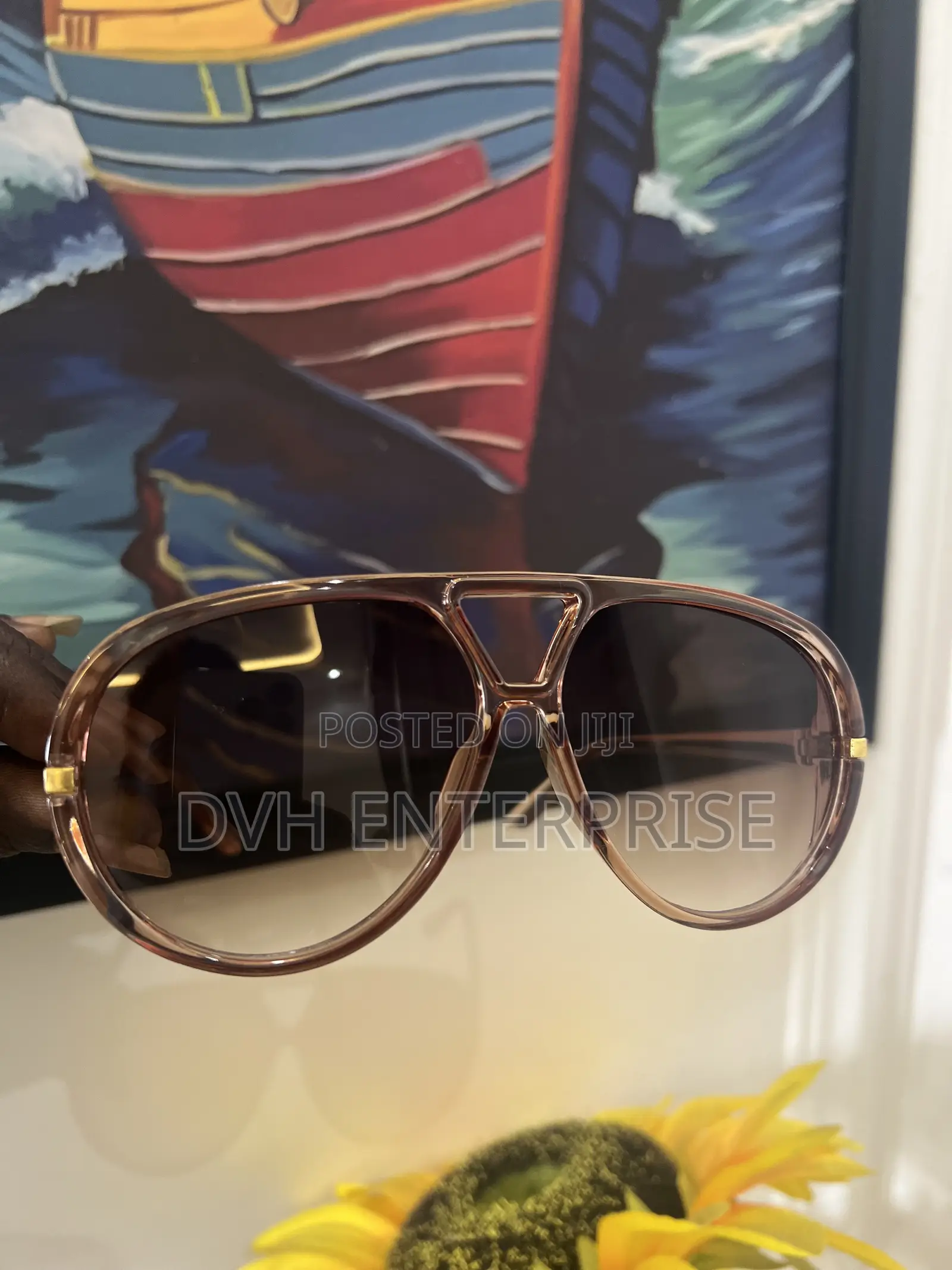 Double Bridge Aviator Sunglasses