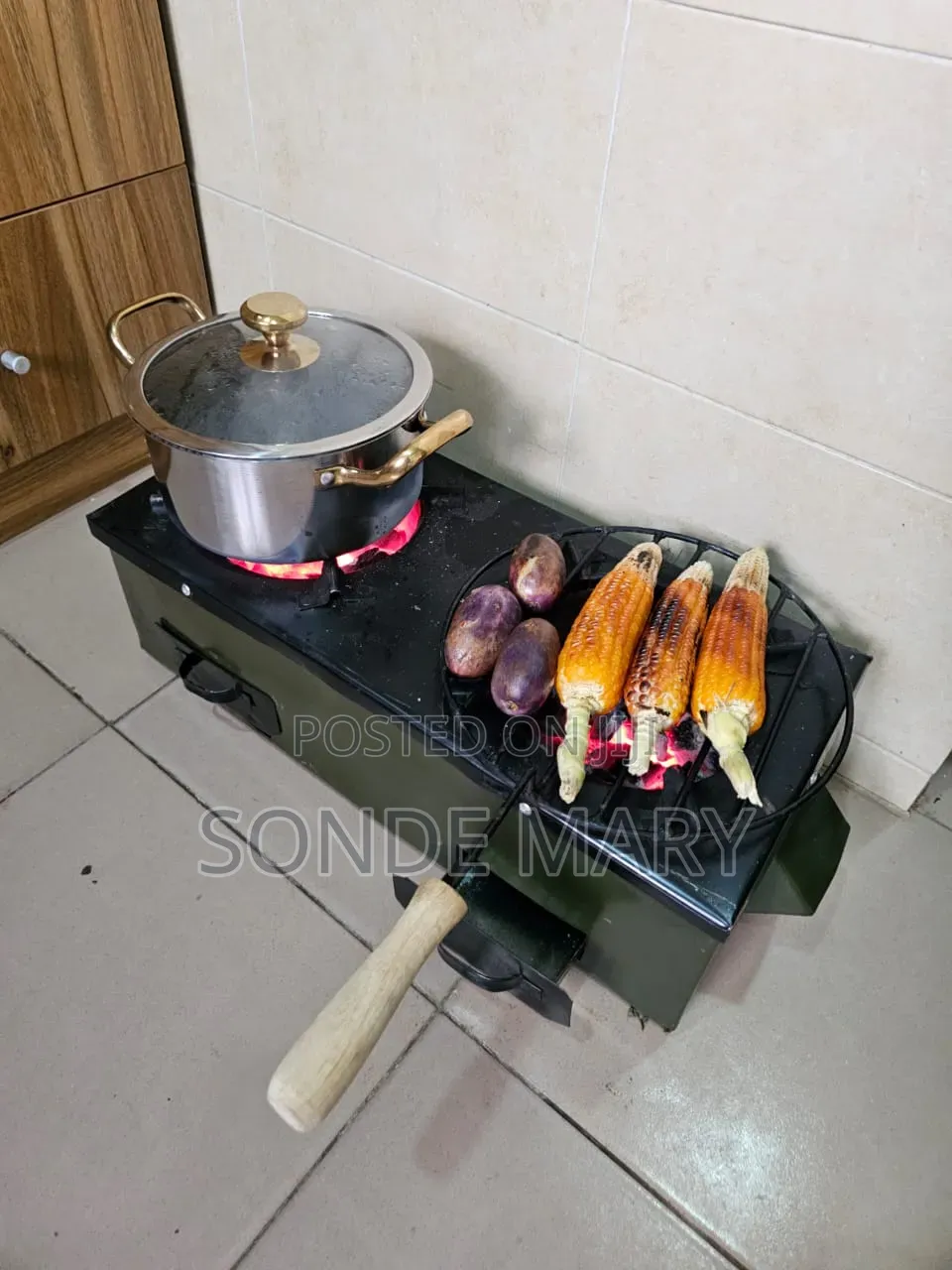 Double Burners Charcoal Stove
