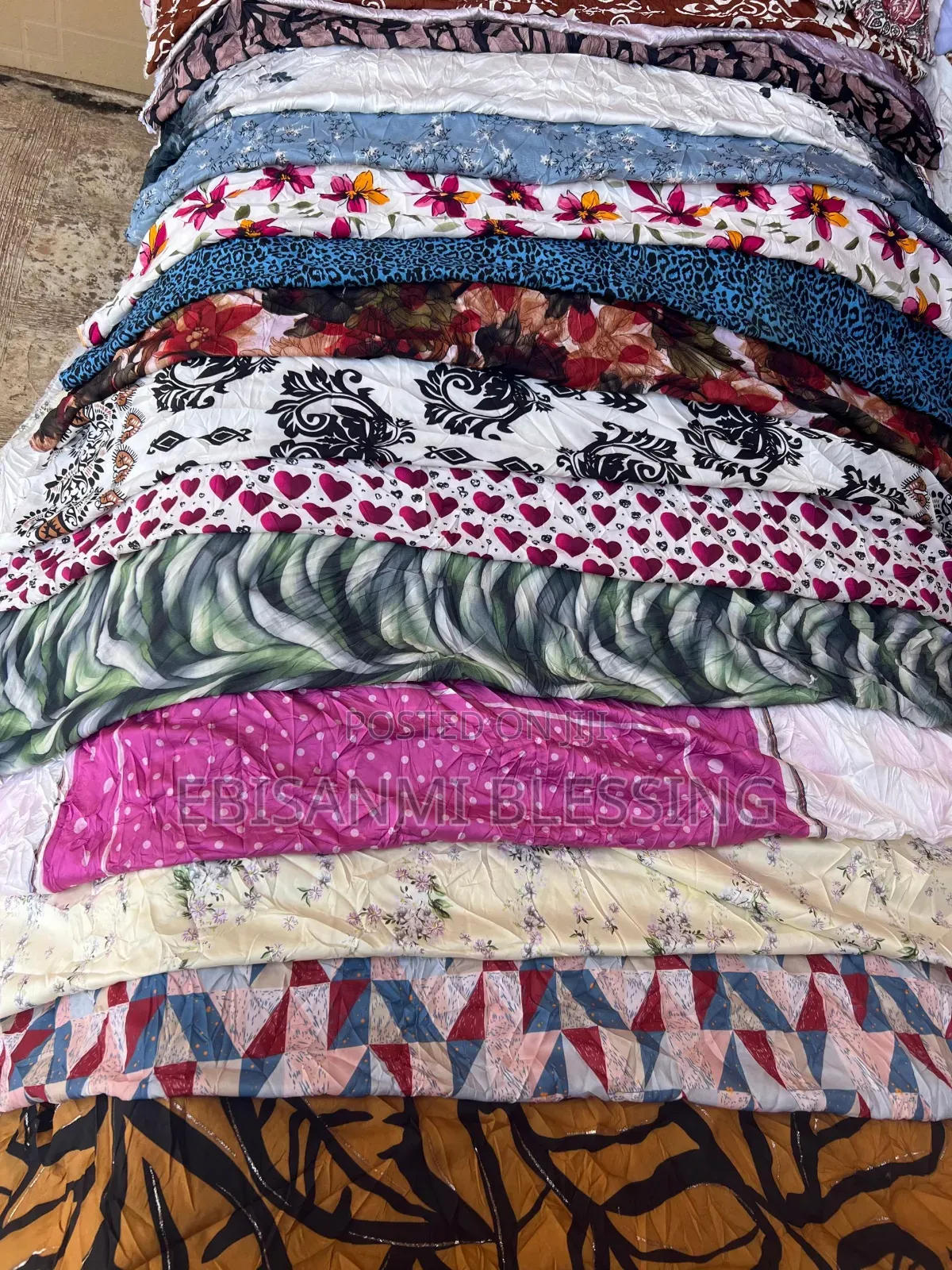 Flower Mixed Bale and Plain Crepe