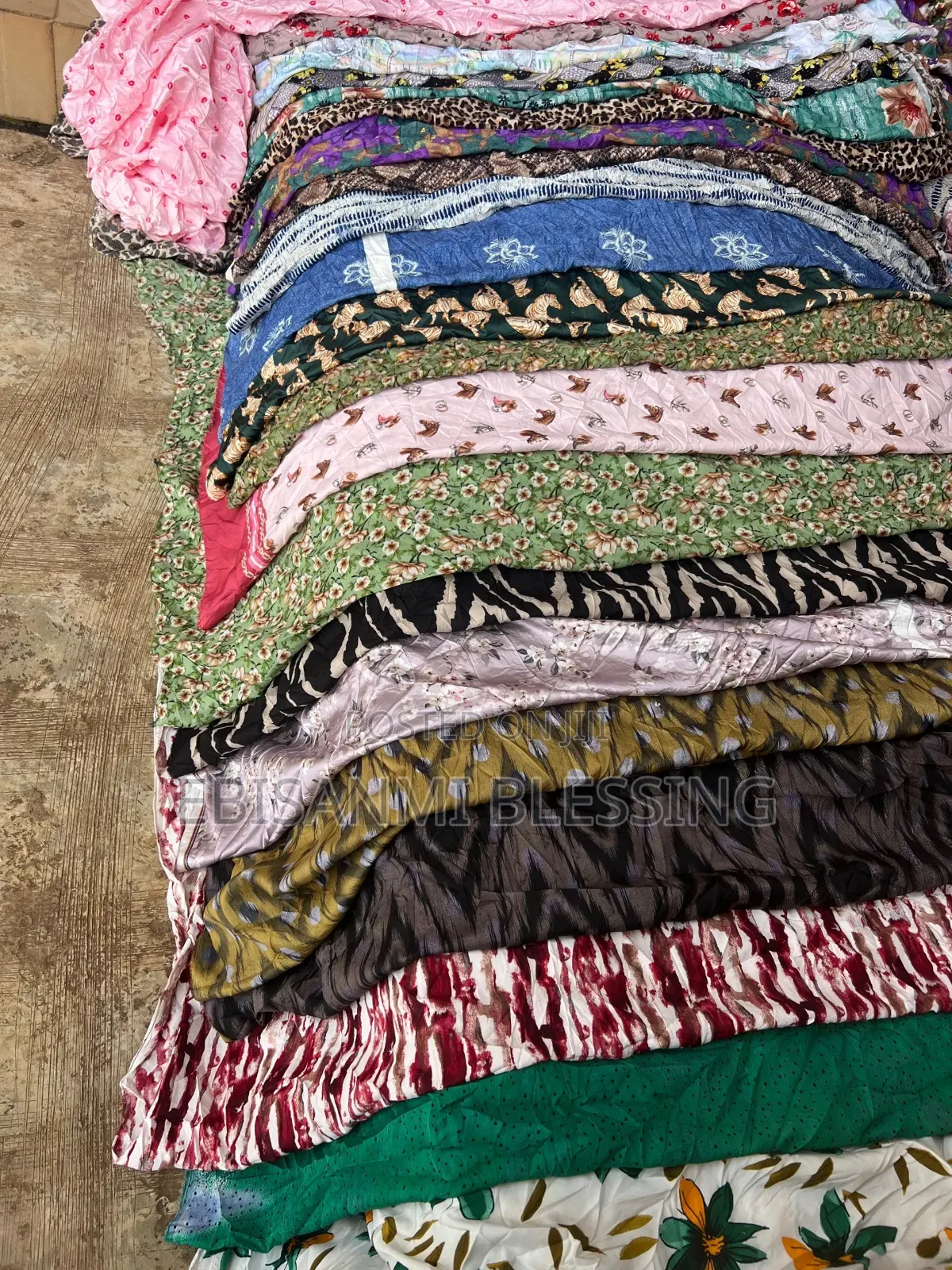 Flower Mixed Bale and Plain Crepe