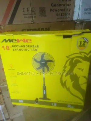 Mewe Rechargeable Fan 18"