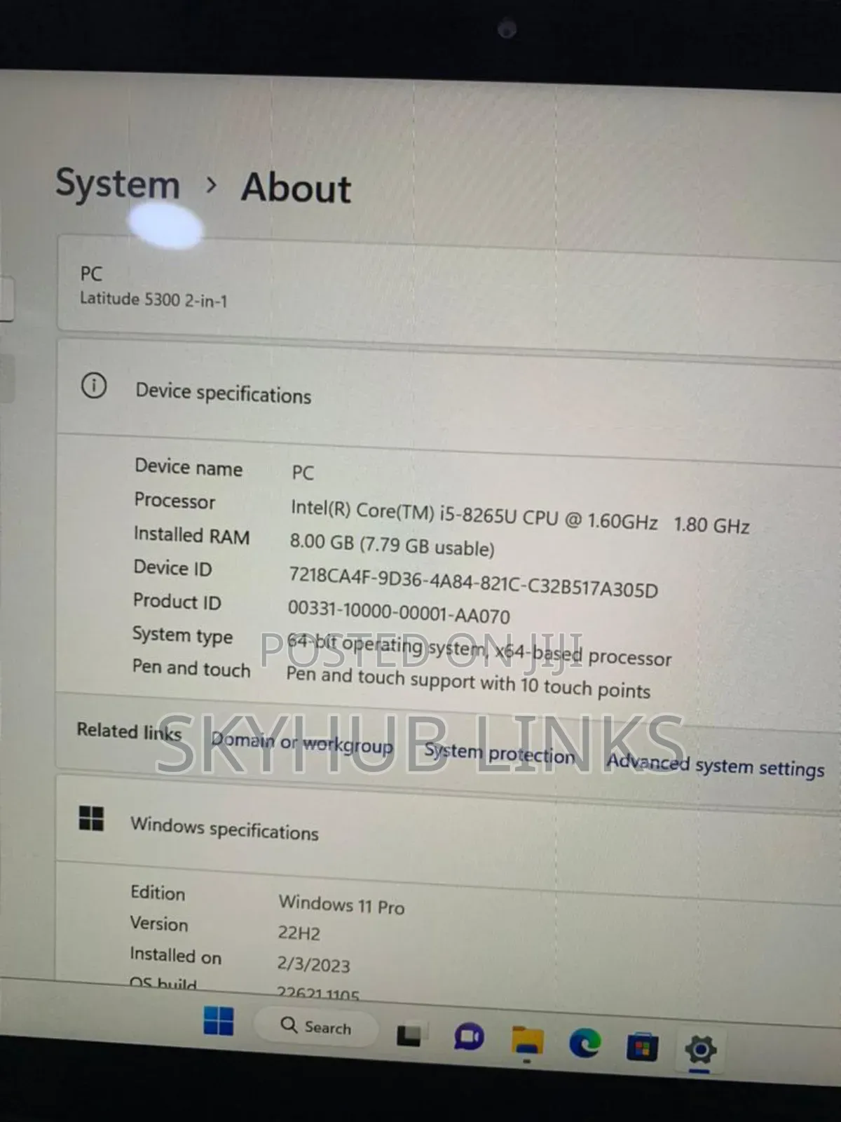 Laptop Dell Latitude 5300 2-in-1 8GB Intel Core i5 SSD 256GB