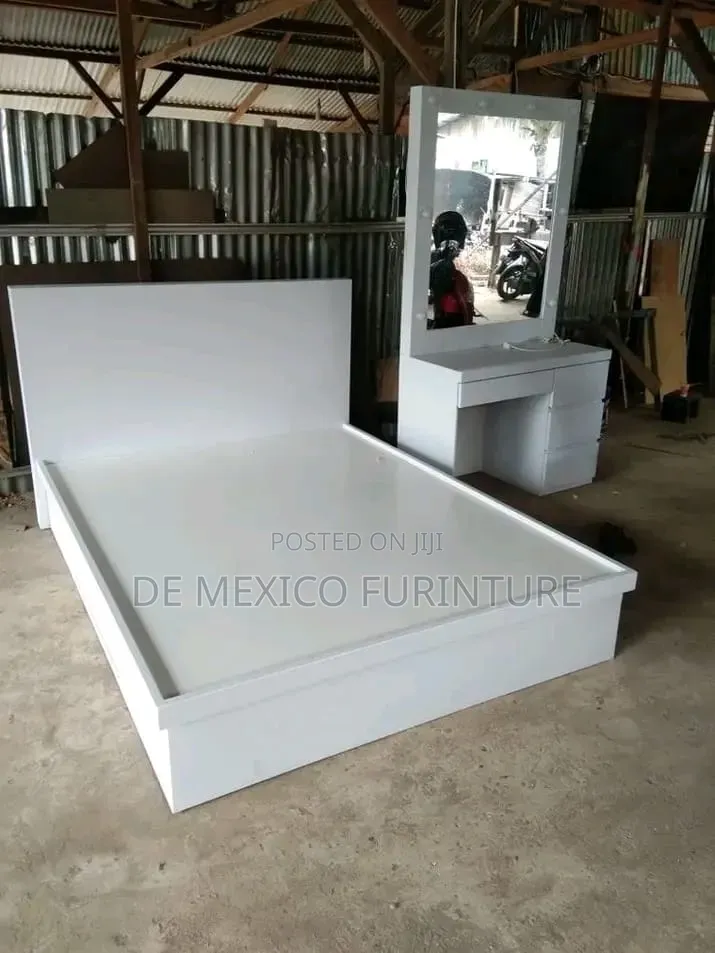 6by6 Bed Made With Only HDF White