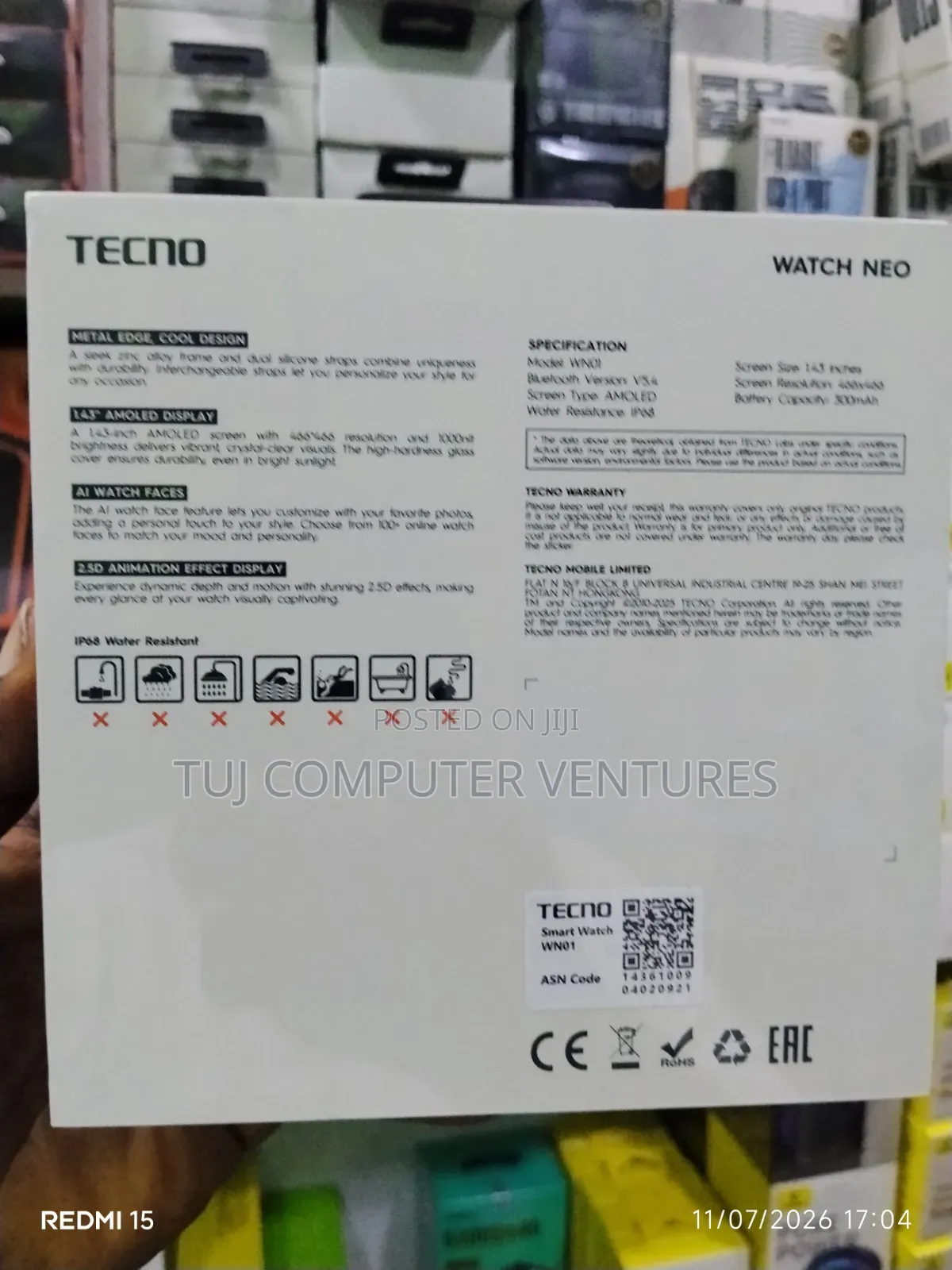 Tecno Watch Neo