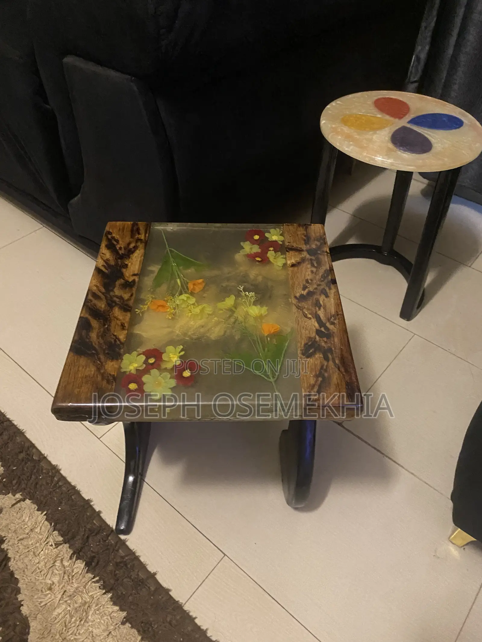 Epoxy Resin Side Table