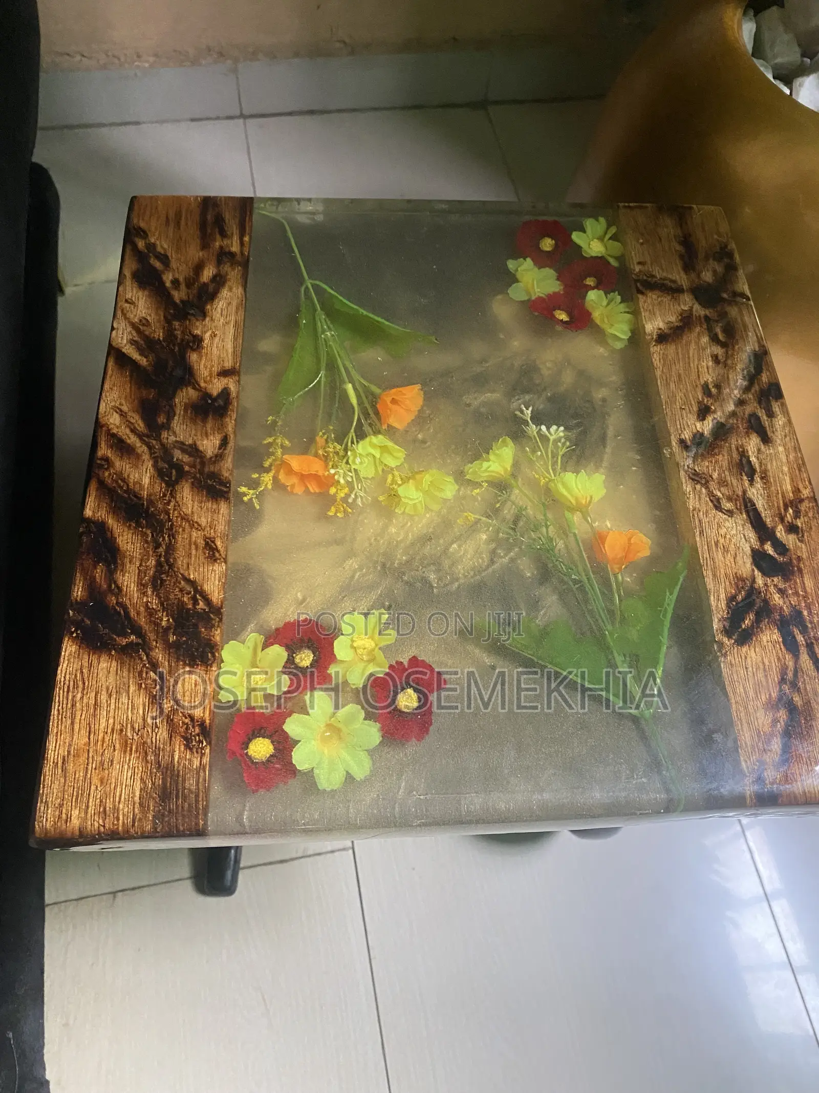 Epoxy Resin Side Table