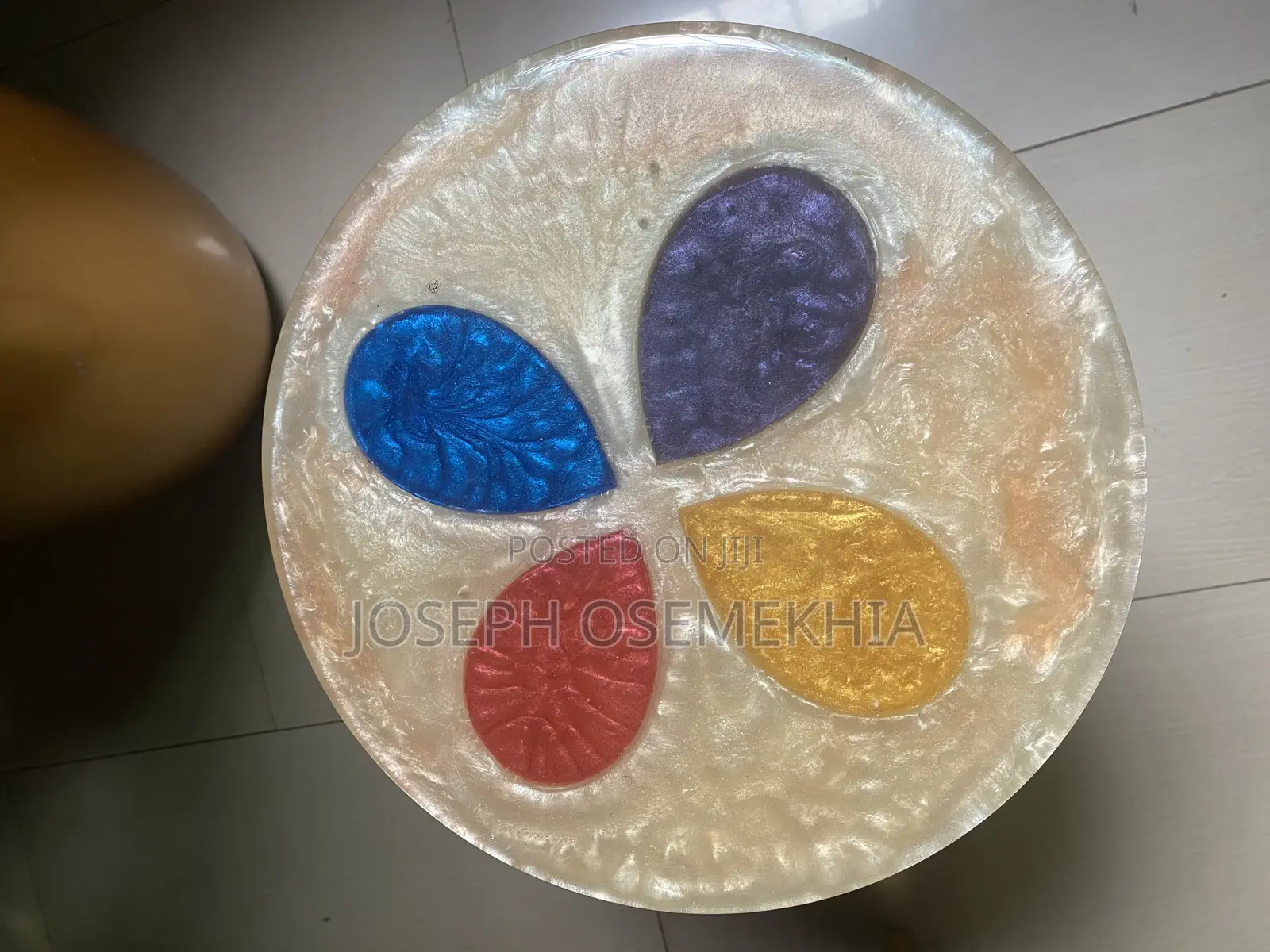 Epoxy Resin Side Table