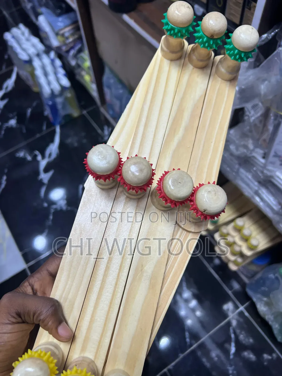 Wooden Wig Hanger