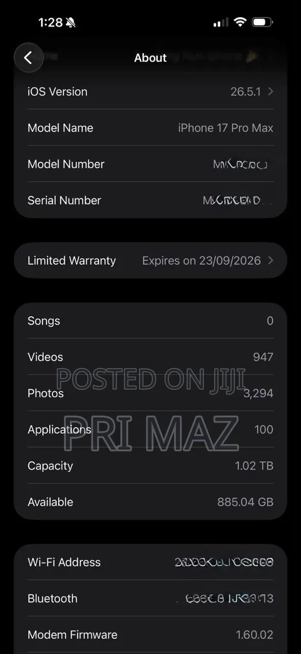 Apple iPhone 17 Pro Max 1 TB Orange